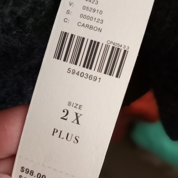 ANTHROPOLOGIE 2X PLUS TUNIC SWEATER nWT - Picture 5 of 7